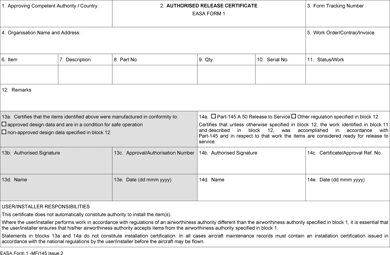 form 1 sample